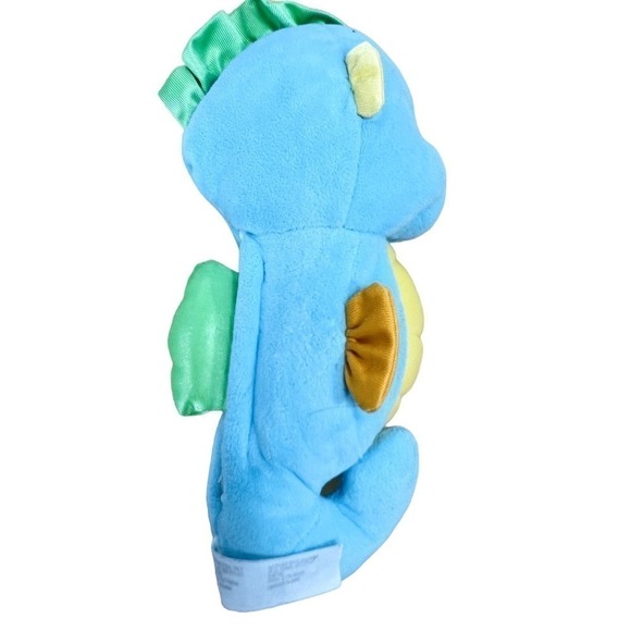 Fisher Price Soothe & Glow Seahorse Blue Plush Musical Light Up Toy - Picture 3 of 6